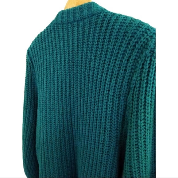 Vtg Balloon Sleeve Wool Cardigan - Picture 7 of 9